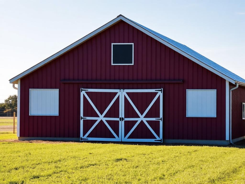 Barn with Side Sheds